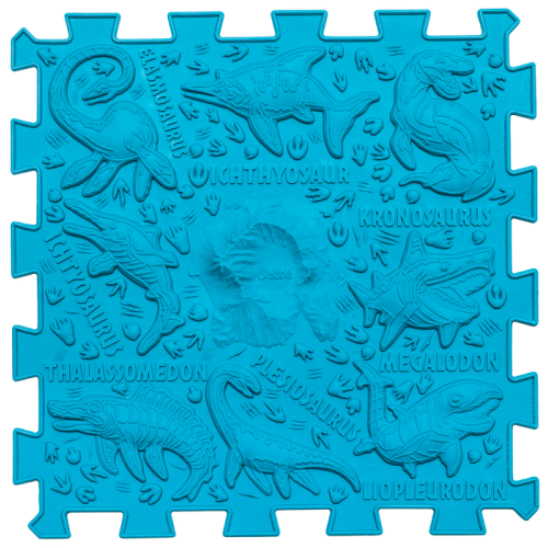 Dinoszauruszok Puzzle 10 elemből álló masszázs szőnyeg - Image 5