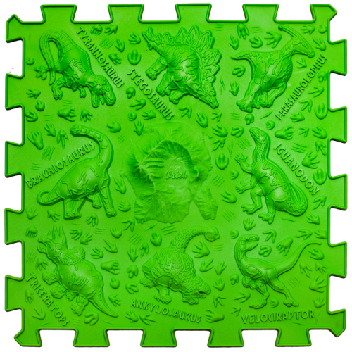 Dinoszauruszok Puzzle 10 elemből álló masszázs szőnyeg - Image 8
