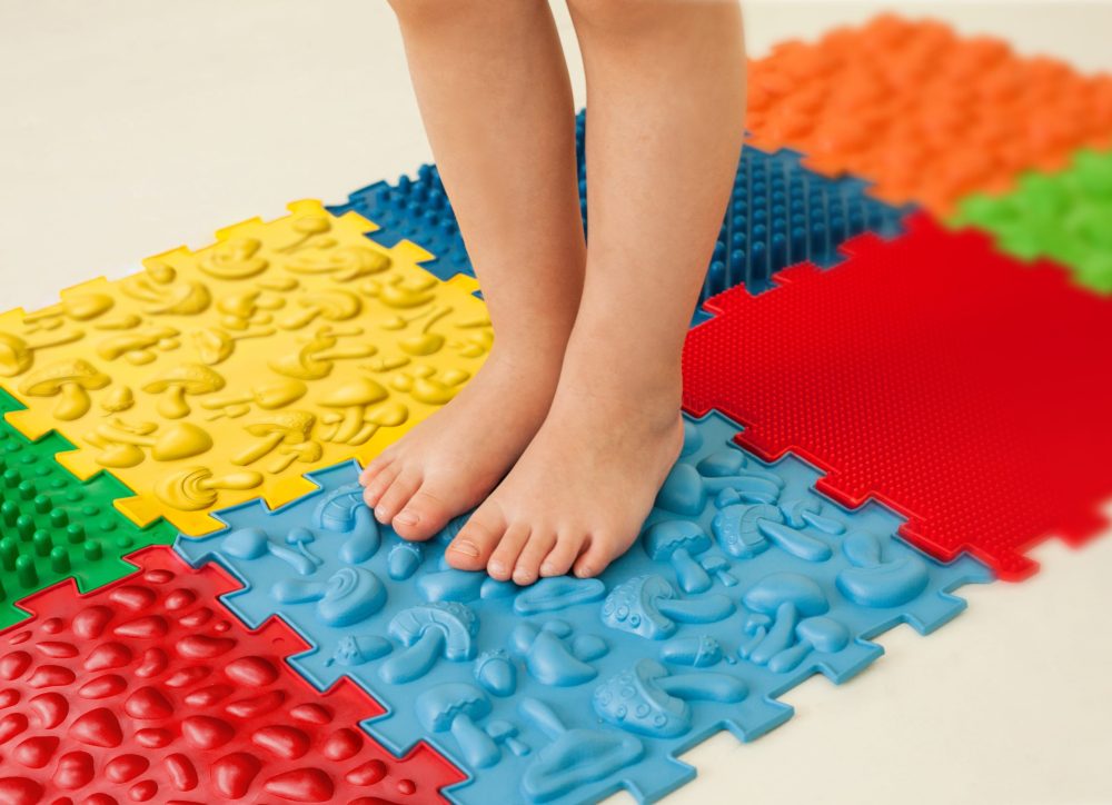 Puzzle Mix 8 elemből álló ortopédiai masszázs szőnyeg