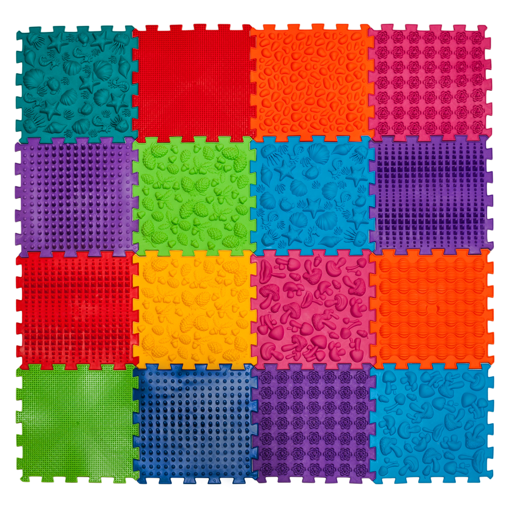 Mega Mix 16 elemből álló puzzle ortopédiai masszázs szőnyeg