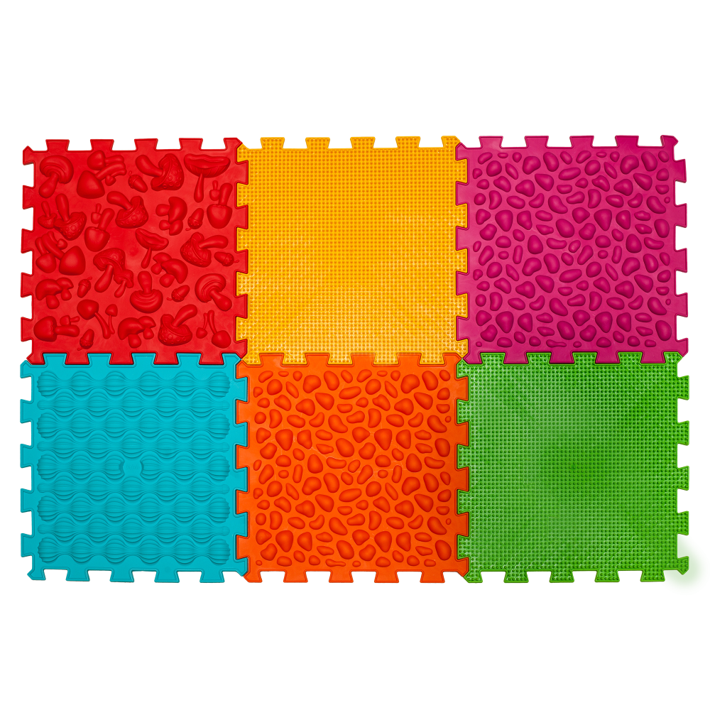 Mix Puzzle 6 elemből álló masszázs szőnyeg PUHA