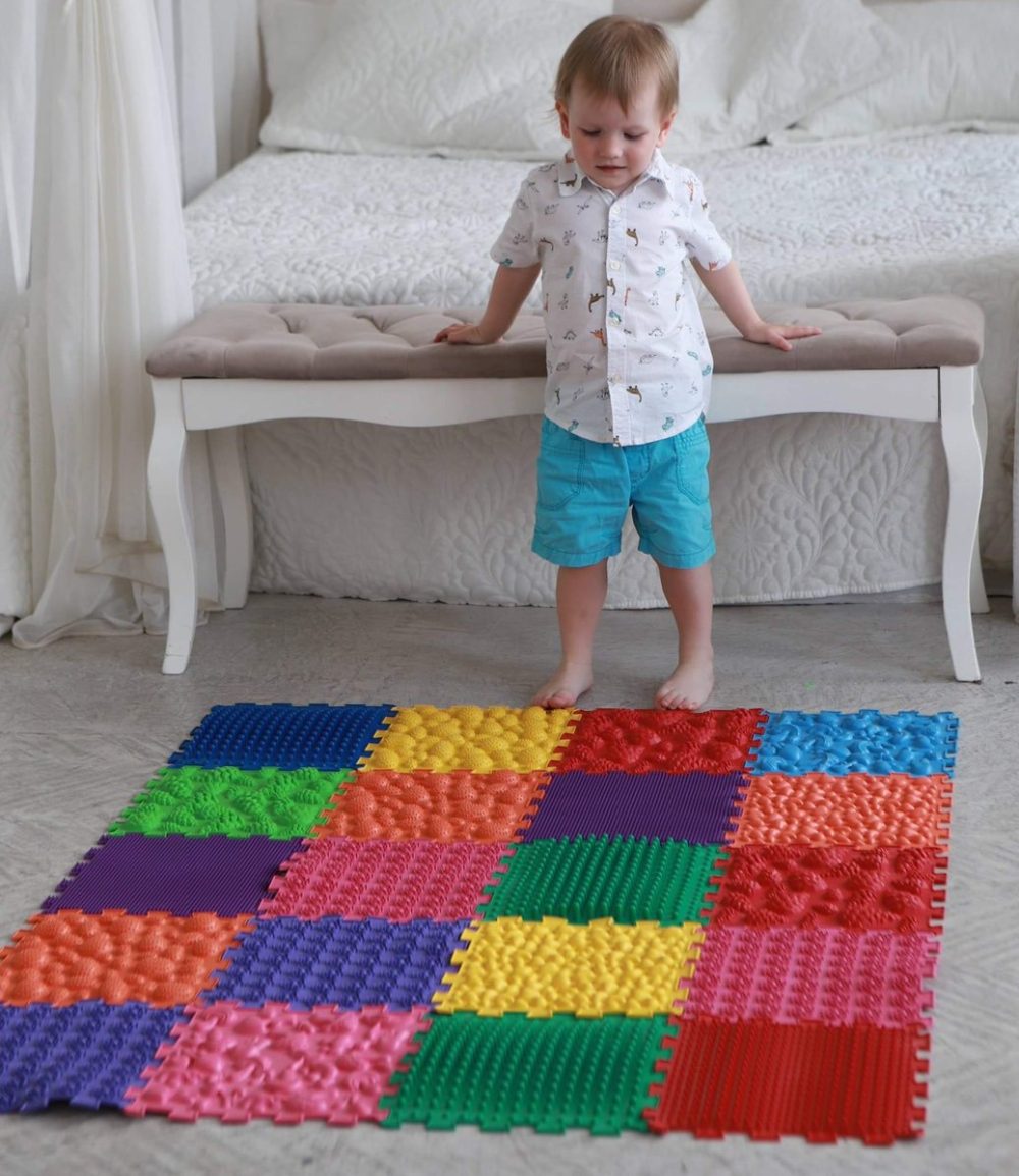 Puzzle Mix 20 elemből álló ortopédiai masszázs szőnyeg