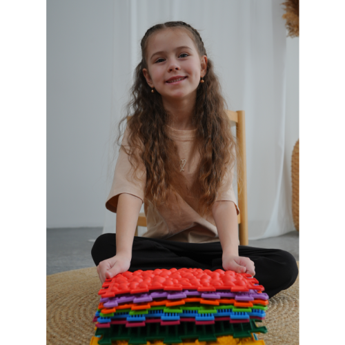 Dinoszauruszok Puzzle 10 elemből álló masszázs szőnyeg - Image 2